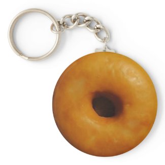 Glazed Donut Keychain keychain