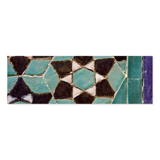 Glazed Tile Mosaic Business Card (front side)