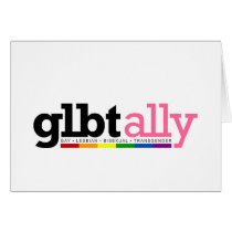 GLBT Ally White Card