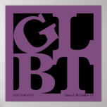 GLBT Black Pop Poster