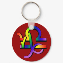 GLBT Capricorn & Libra keychains by AtlasShrugging GLBT Capricorn & Libra keychains