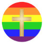 GLBT Christian Pride Round Sticker