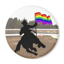 GLBT Cowboy Pride Magnets