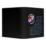 GLBT Equality Dark Avery Binder