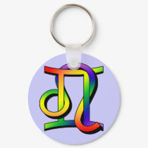 GLBT Gemini & Leo keychains