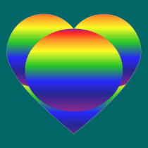 GLBT HART STICKER stickers