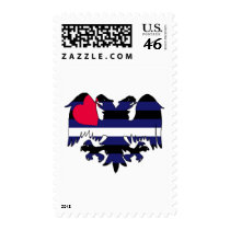GLBT Leather Pride Double-Headed Eagle Stamps