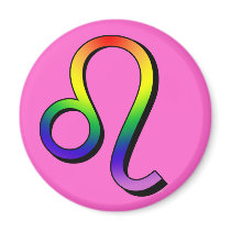 GLBT Leo Fridge Magnets