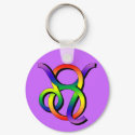 GLBT Leo & Taurus keychains
