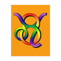 GLBT Leo & Taurus postcards by AtlasShrugging GLBT Leo & Taurus postcards