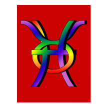 GLBT Pisces & Taurus Postcards