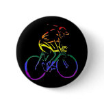GLBT Pride Bicyclist Button