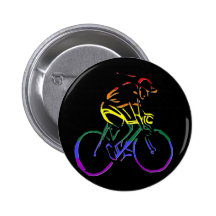 GLBT Pride Bicyclist Button