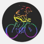 GLBT Pride Bicyclist Sticker