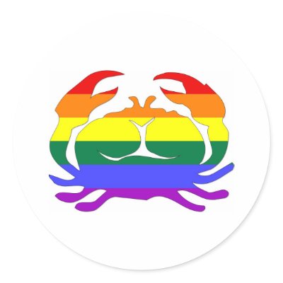GLBT Pride: Cancer, June 22 - July 22 Round Sticker