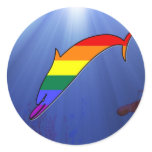 GLBT Pride Dolphin Stickers