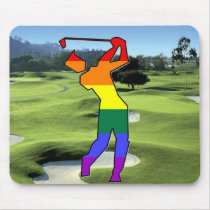 GLBT Pride Golf mousepads
