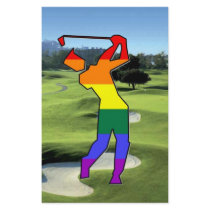 GLBT Pride Golf stationery by markthaler GLBT Pride Golf stationery