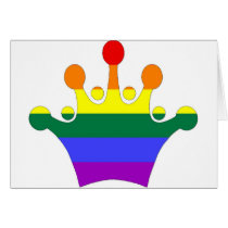 GLBT Pride Imperial Crown cards by markthaler GLBT Pride Imperial Crown cards