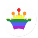 GLBT Pride Imperial Crown stickers