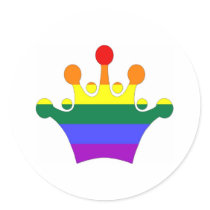 GLBT Pride Imperial Crown stickers
