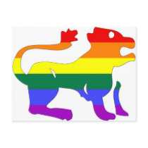 GLBT Pride: Leo, July 23 - August 21 postcards by markthaler GLBT Pride: Leo, July 23 - August 21 postcards