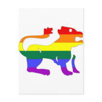 GLBT Pride: Leo, July 23 - August 21 postcards by markthaler GLBT Pride: Leo, July 23 - August 21 postcards