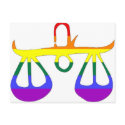 GLBT Pride:  Libra, September 24 - October 23 postcards