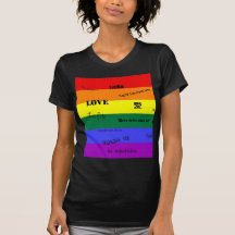 GLBT Pride: "Love" in Many Languages T Shirts
