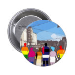 GLBT Pride People in the Castro #2 Pin
