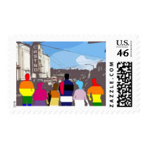 GLBT Pride People in the Castro #2 postage