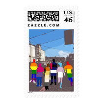 GLBT Pride People in the Castro #2 Stamps