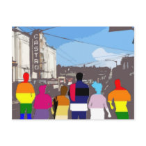 GLBT Pride People in the Castro #2 postcards