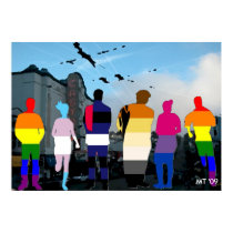 GLBT Pride People in the Castro Art Print
