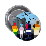 GLBT Pride People in the Castro Buttons