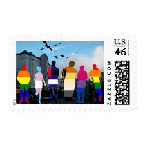 GLBT Pride People in the Castro postage