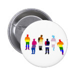 GLBT Pride People Pinback Buttons