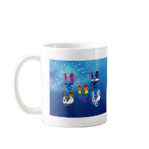 GLBT Pride School of Seahorses mugs by markthaler GLBT Pride School of Seahorses mugs