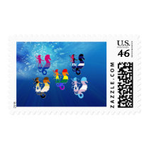 GLBT Pride School of Seahorses Stamps