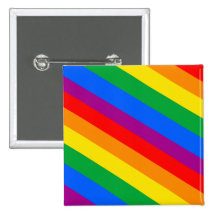 GLBT Pride Stripes 2 Pinback Button