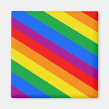 GLBT Pride Stripes 2 Refrigerator Magnets