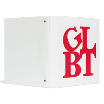 GLBT Red Pop Avery Binder