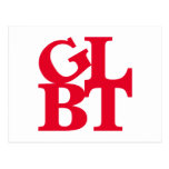 GLBT Red Pop Postcard