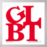 GLBT Red Pop Poster