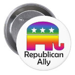 GLBT Republican Ally (2) Pinback Buttons