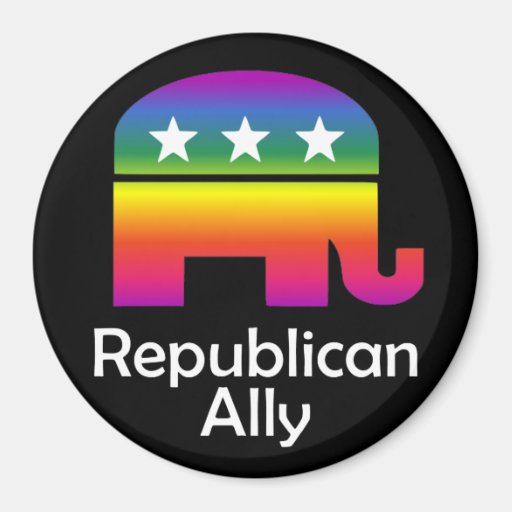 GLBT Republican Ally Fridge Magnet