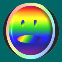 GLBT SMILEY STICKER stickers