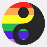 GLBT Yin Yang Stickers