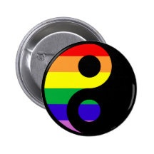 GLBT YinYang Pin
