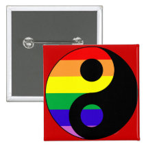 GLBT YinYang Pin